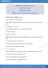 Đề kiểm tra 1 tiết Văn 8 - Đề số 9
